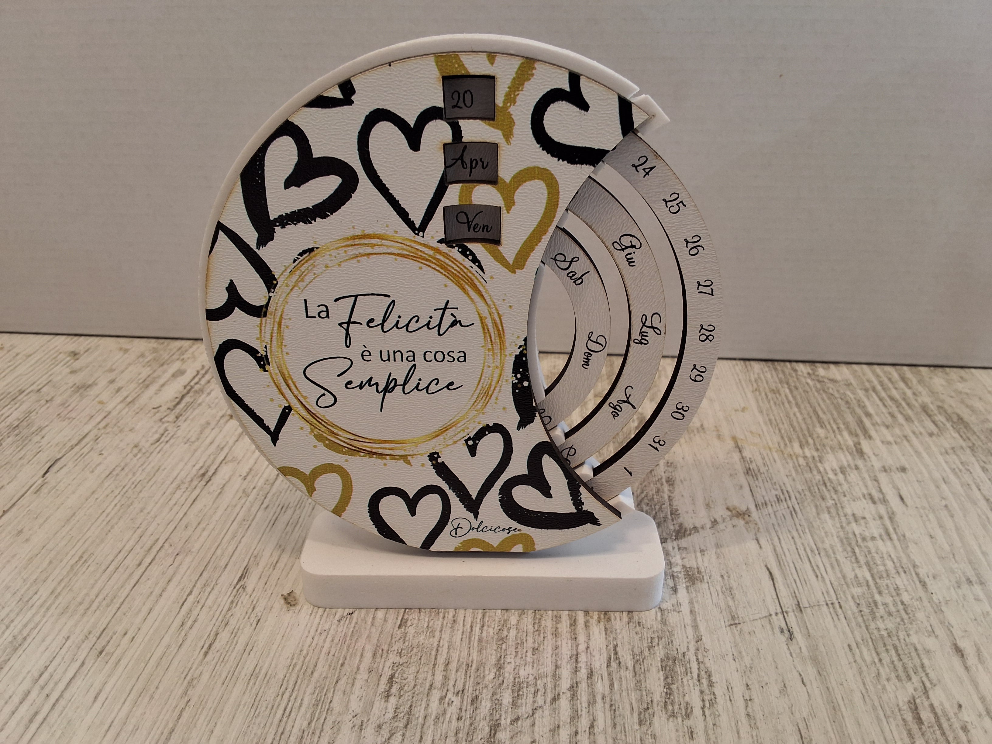 Calendario cuori mis.12×11