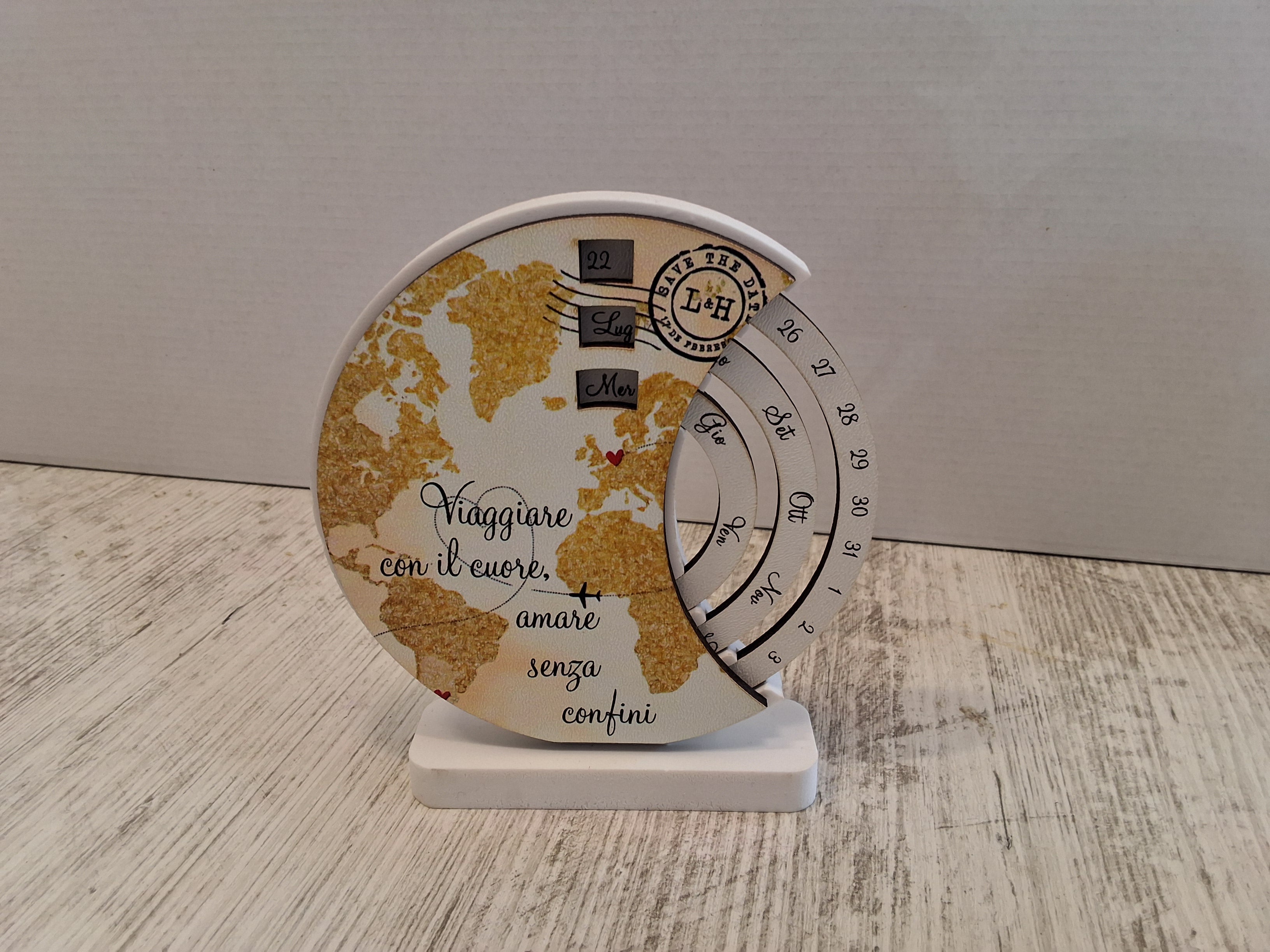 Calendario mappamondo mis.12×11