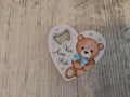 Apri bottiglia cuore orsetto azzurro mis.8,5×8