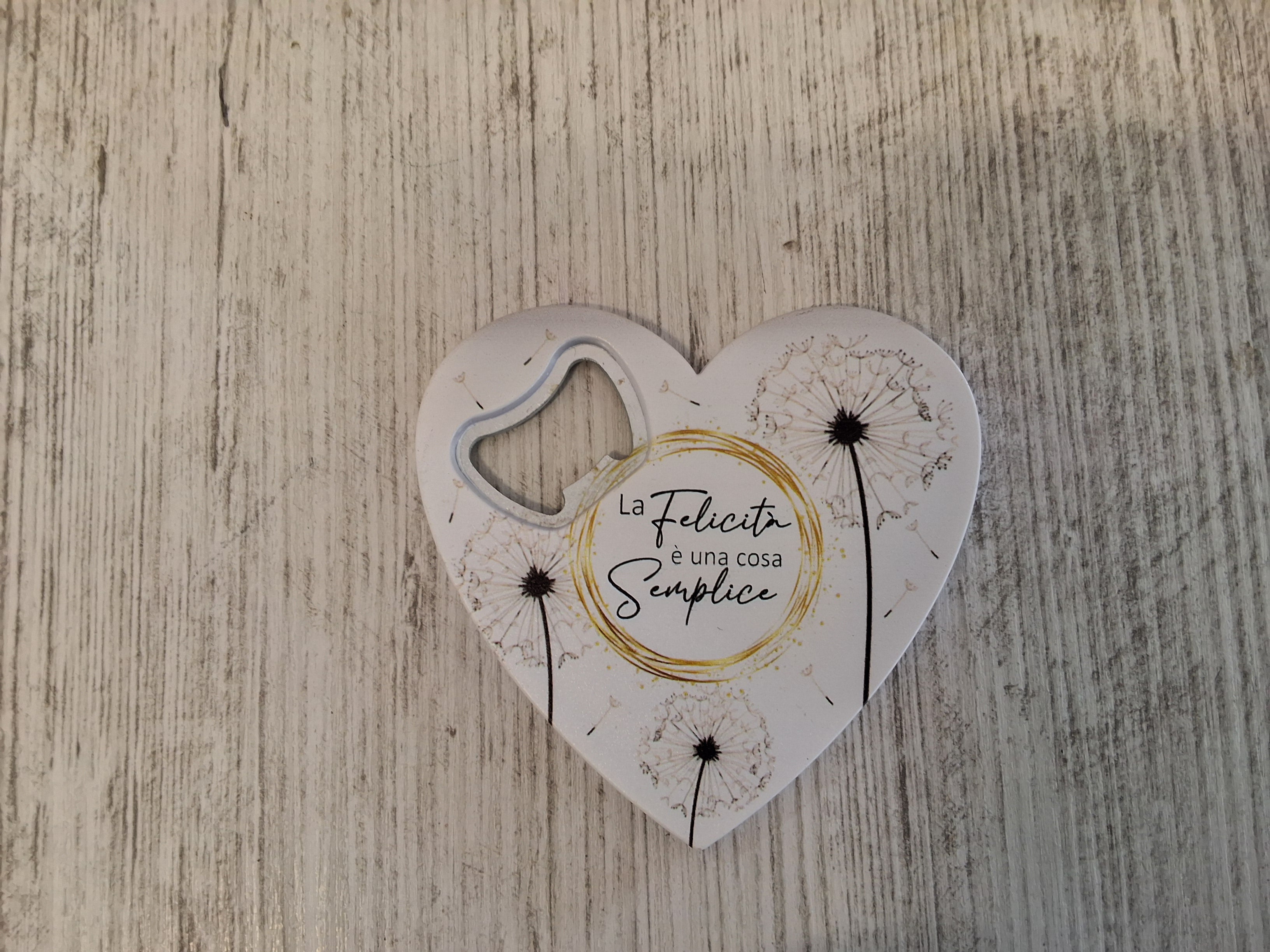 Apri bottiglia cuore soffione mis.8,5×8
