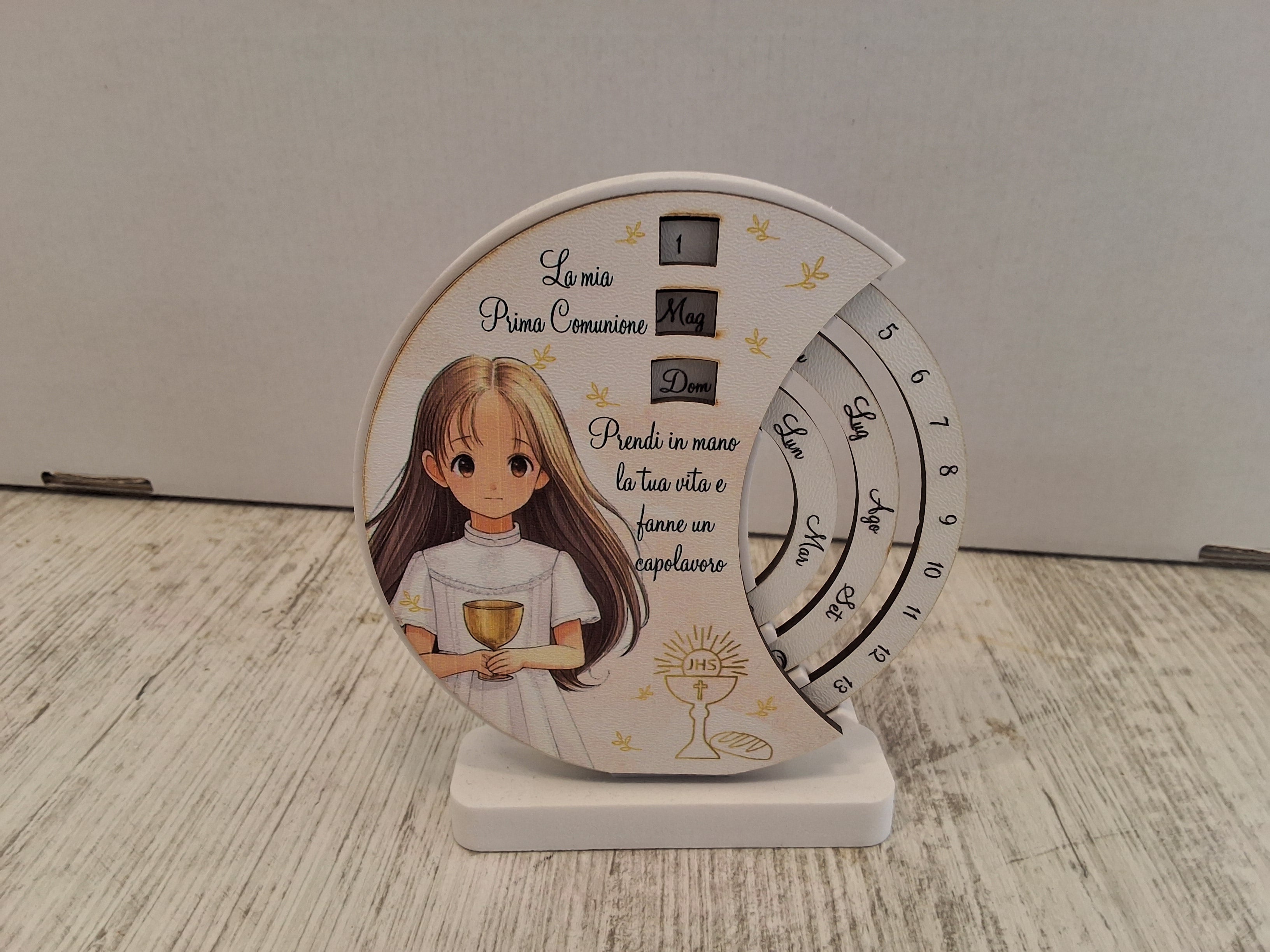 Calendario bimba Prima Comunione mis.12×11