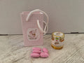 Bomboniera Miele Italiano BIO di gusti misti 35g con Shopper Elefantino Rosa e Confetti