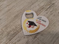 Bomboniera Apribottiglie a Cuore Laurea in Resina (8,5x8 cm) – Completa e Personalizzabile