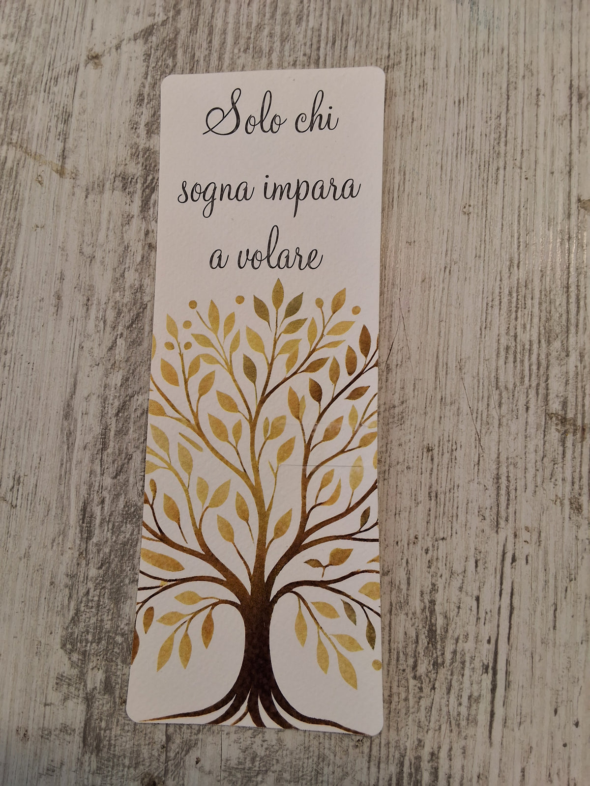 Segnalibro Segnaposto con Matita in Legno Albero della Vita - 7x19 cm (Min. 50 pezzi)