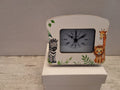 Orologio Sveglia da Tavolo in Legno Tema Safari - Completo di Scatola e Sacchetto Confetti